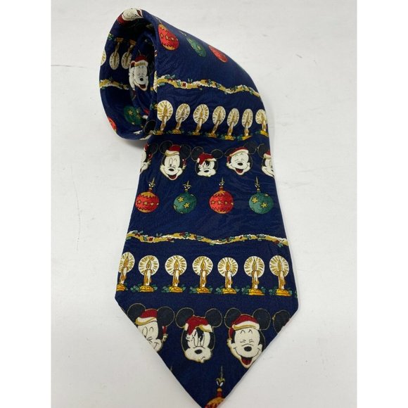 Disney Mickey Mouse as Santa Holiday Christmas Tie Necktie - Picture 1 of 3
